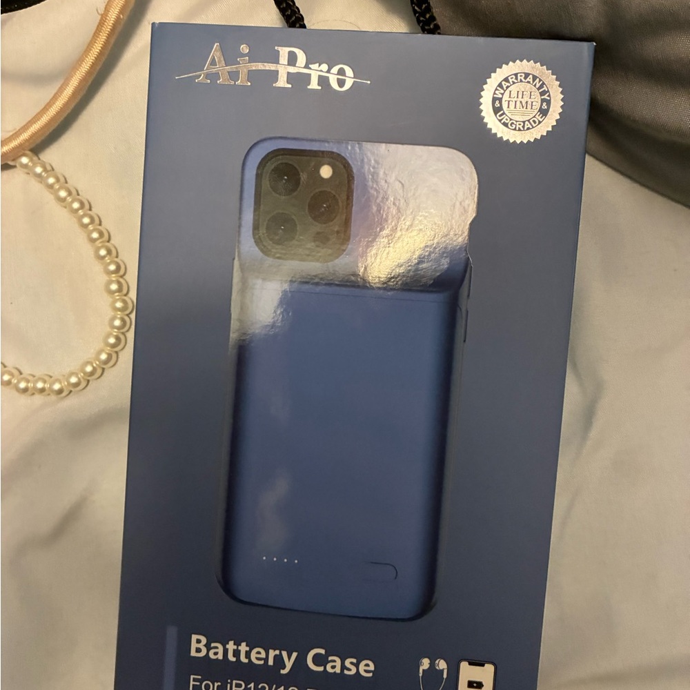 Blue Battery Case for iPhone